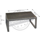 Table basse en aluminium manhattan