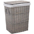 Corbeille à linge en osier avec doublure 100% coton