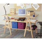 Tréteau tapissier en pin brut