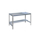 Table de préparation jardinage simon rack desk 150x60cm gris galvanisé