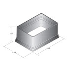 Réhausse regard jumbo irritec base 560x430 hauteur 165mm