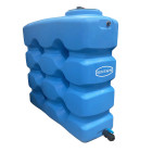 Cuve de stockage eau 2000 verticale pre équipée espace reduit - Bleu