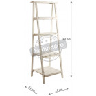 Etagère pliante en bois vieilli