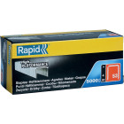 Agrafes en fil plat galvanisés n° 53/04 mm - 5000 pièces - Boite en carton - RAPID-ISABERG - 23808700