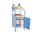 Pupitre avec rangement 1 bloc porte, à roulettes 150 kg - 820005970