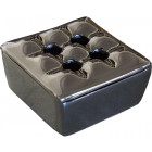 Cendrier capitonné en aluminium