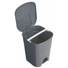Poubelle à pédale double compartiment 40 litres