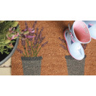 Paillasson pots de lavande 53 x 23 cm