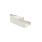 Goulotte pvc 80x60 clipsage base longueur 2,00ml - blanc