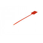Collier rouge avec plaque d'identification