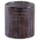 Photophore en verre teinté violet