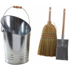 Kit entretien cheminée seau balai et pelle