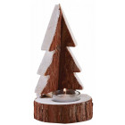 Sapin porte bougie en bois