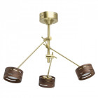 Suspension dorée megapolis 3 ampoules 60 cm