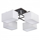 Plafonnier noir megapolis 8 ampoules 28 cm
