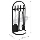 Valet de cheminée 4 accessoires