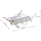 Requin marteau en résine blanc