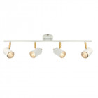 Plafonnier gull, blanc et or, 4 ampoules