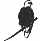Oiseau sur pique aigle en acier corten Oiseau sur pique aigle en acier corten
