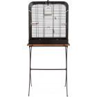 Ensemble cage rétro pour oiseaux madeleine avec pieds