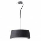 Suspension noire hotel 3 ampoules