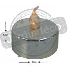 12 bougies argent leds