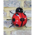 Coccinelle décorative en métal grand modèle