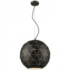 Suspension noir mat derby 1 lumières