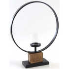 Photophore bois et métal modernity