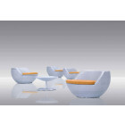 Salon boule empilable avec coussins