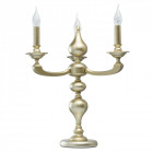 Lampe de table dorée neoclassic 3 ampoules 51 cm
