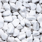 Galet blanc pur 40-60 mm - pack de 5m² (25 sacs de 20kg - 500kg)