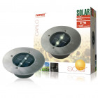 Lampe solaire ronde 0,12 w argenté 5000.197