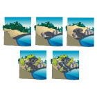Segment de départ pour cascade d'étang colorado cascade 75,5 x 54,2 x 16 cm