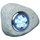 Spot LED de jardin Fausse pierre 3 pcs 2,7 W Gris RS306