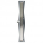 L'aqua drain de douche linéaire en carrelage 80 cm acier inoxydable