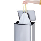 Ensemble sacs poubelle a 3-6 l 24x30 pcs blanc