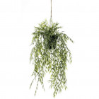 Buisson suspendu de bambou artificiel en pot 50 cm