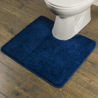 Tapis de toilette angora 55x60 cm bleu