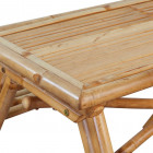 Vidaxl table de pique-nique bambou 120 x 120 x 78 cm