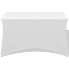 Housses extensibles pour table 2 pièces 120x60,5x74 cm blanc