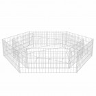 Vidaxl jardinière à gabion hexagonale 200 x 173 x 40 cm