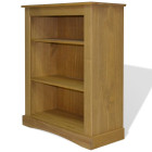 Étagère armoire meuble design bibliothèque à 3 niveaux pin 100 cm 