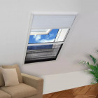 Moustiquaire plissée pour fenêtre et store aluminium 60 x 80 cm