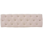 Banc lin bois massif 110 x 38 x 48 cm blanc crème