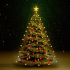  Guirlande lumineuse d'arbre de Noël avec 180 LED 180 cm