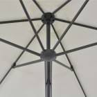 Vidaxl parasol d'extérieur avec poteau en acier 300 cm sable