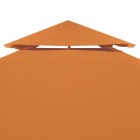 Toile de remplacement de belvédère 310 g/m² orange 3x3 m