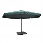 Vidaxl parasol vert en aluminium avec base mobile