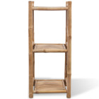 Étagère armoire meuble design à 3 paliers en bambou 